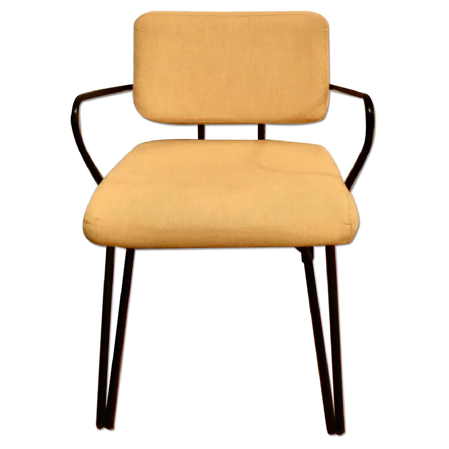 MidCentury Modern Yellow Accent Chair AptDeco