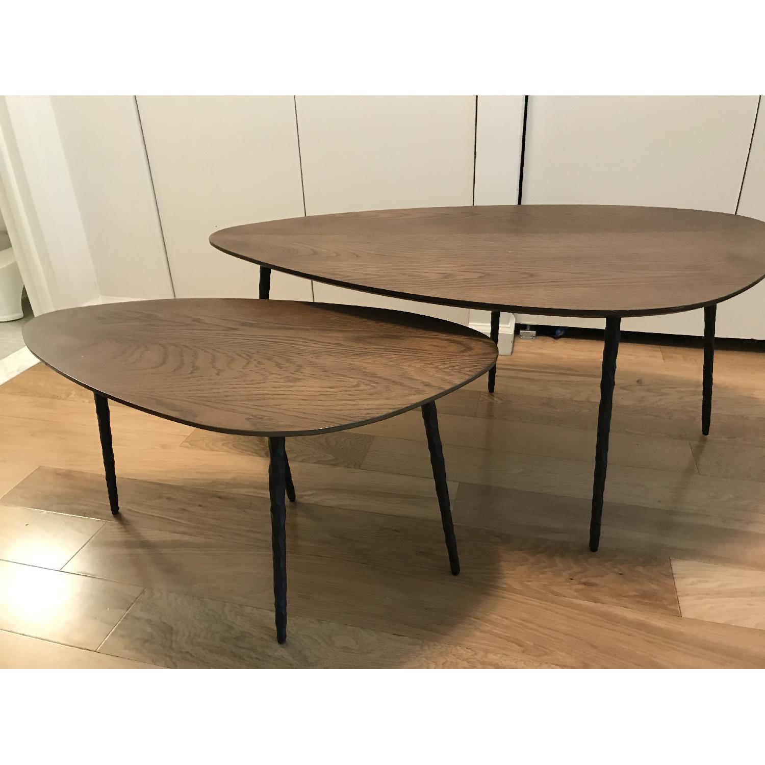 West Elm Mid-Century Modern Nesting Coffee Tables - image-1