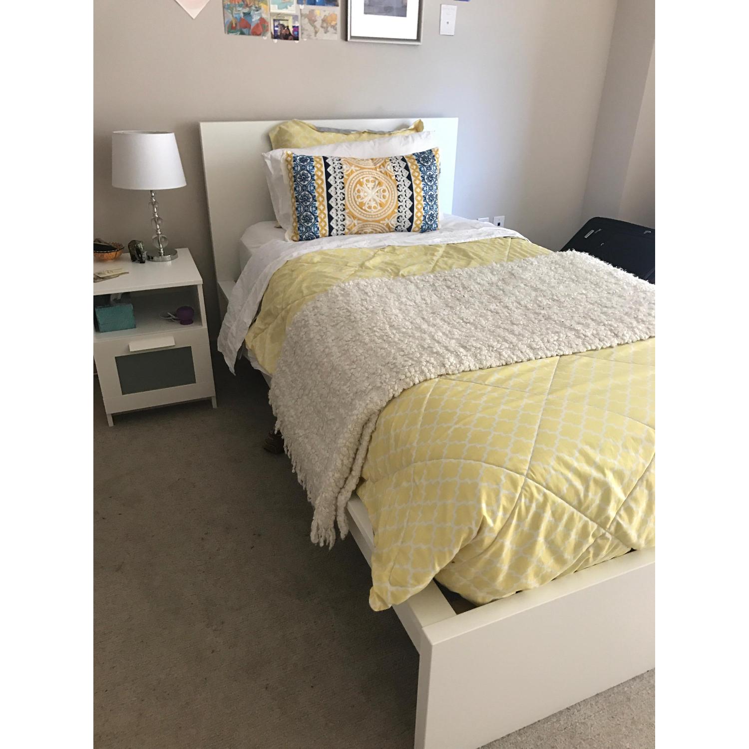 Ikea Malm Twin Bed w/ Storage - image-3