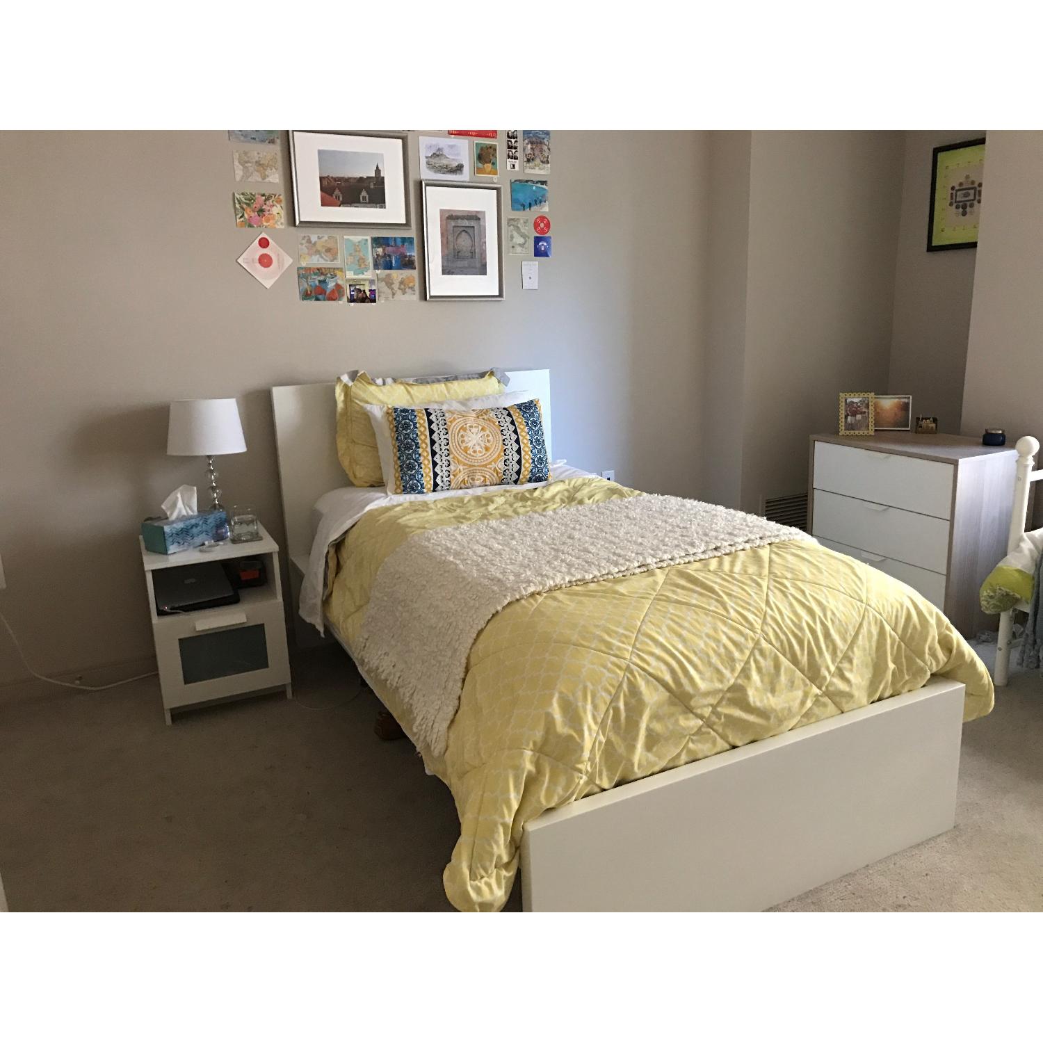 Ikea Malm Twin Bed w/ Storage - image-4
