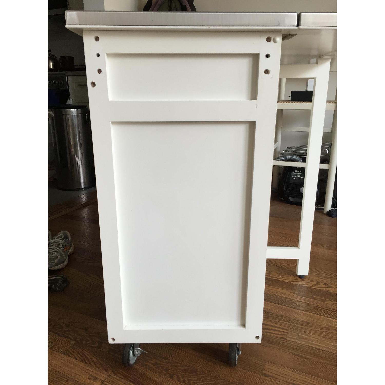 Stainless Steel Top Kitchen Island/Bar Table - image-2