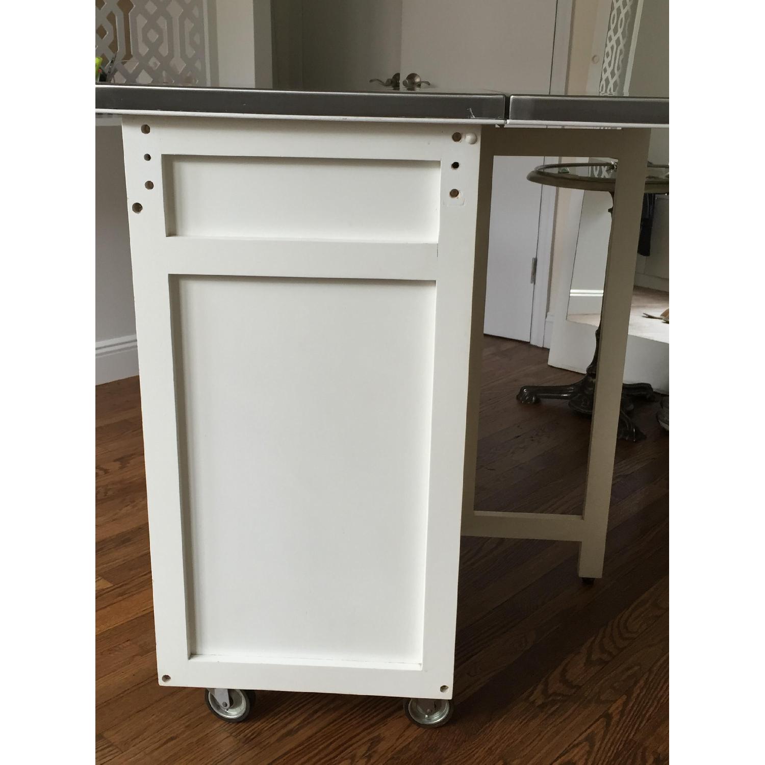 Stainless Steel Top Kitchen Island/Bar Table - image-3