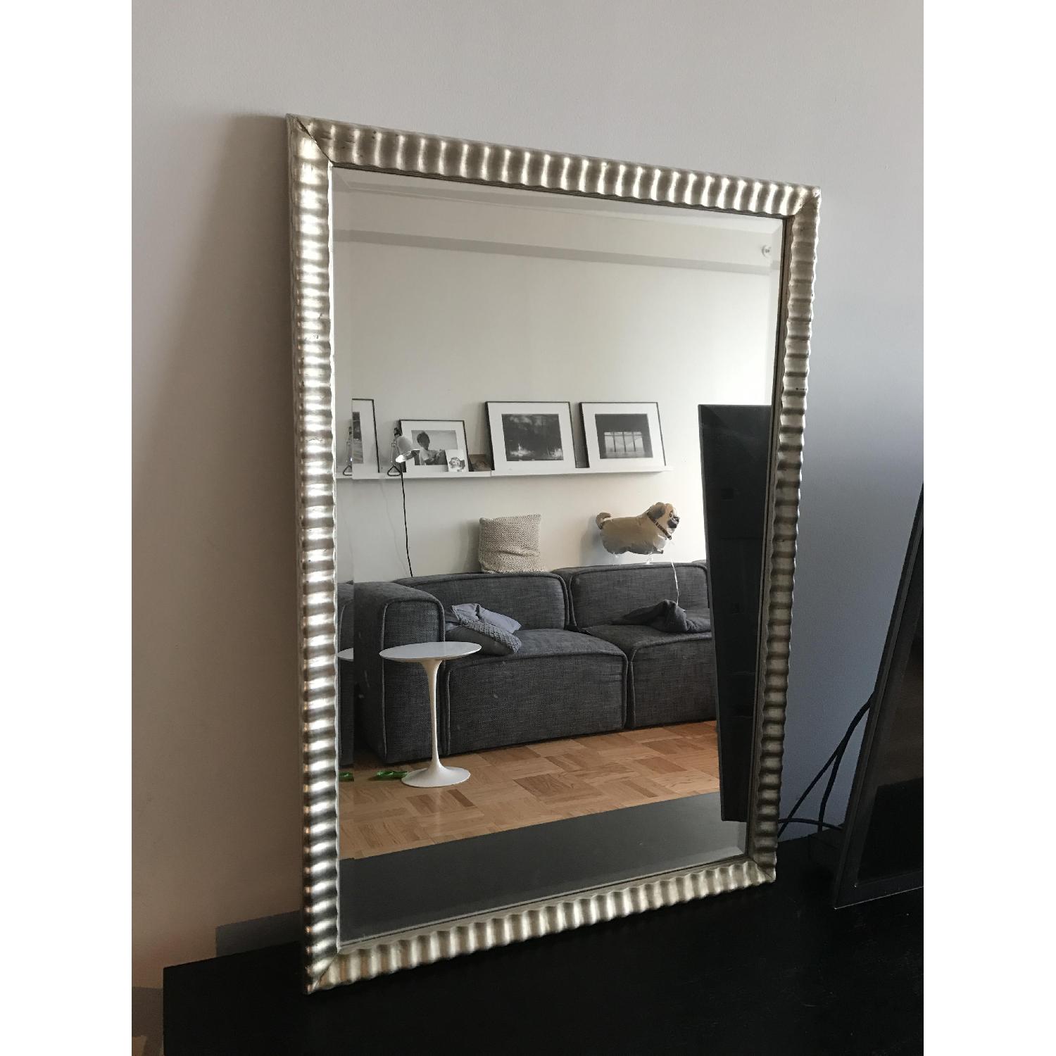 Crate & Barrel Silver Mirror AptDeco
