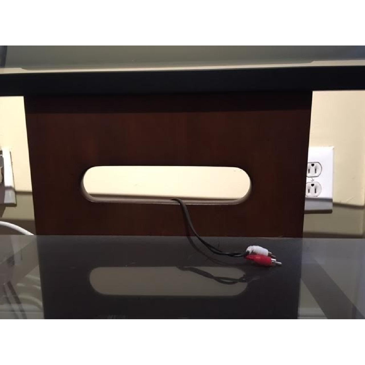 Bell'O Dark Wood & Glass Media Stand - image-4