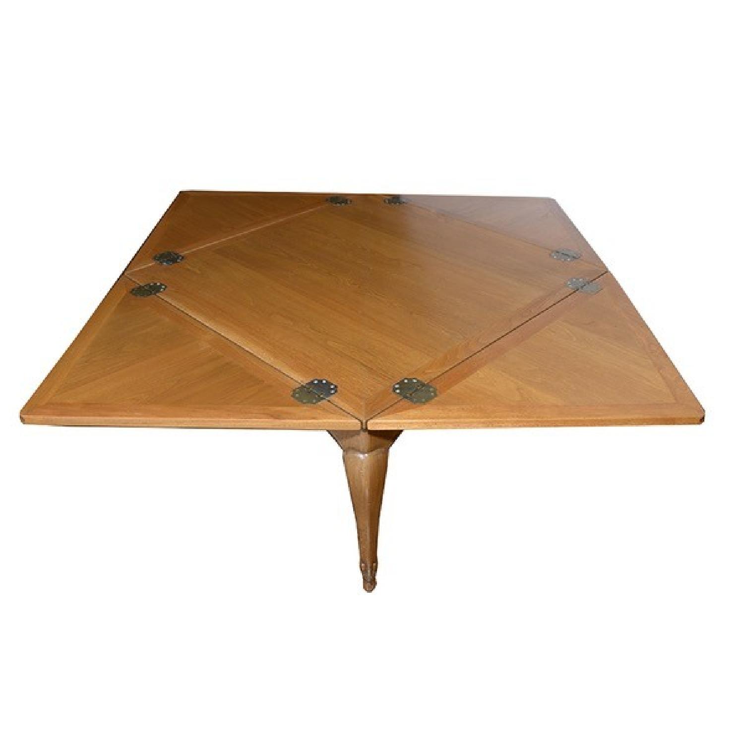 Bleached Walnut Fold-Out Coffee Table - image-7