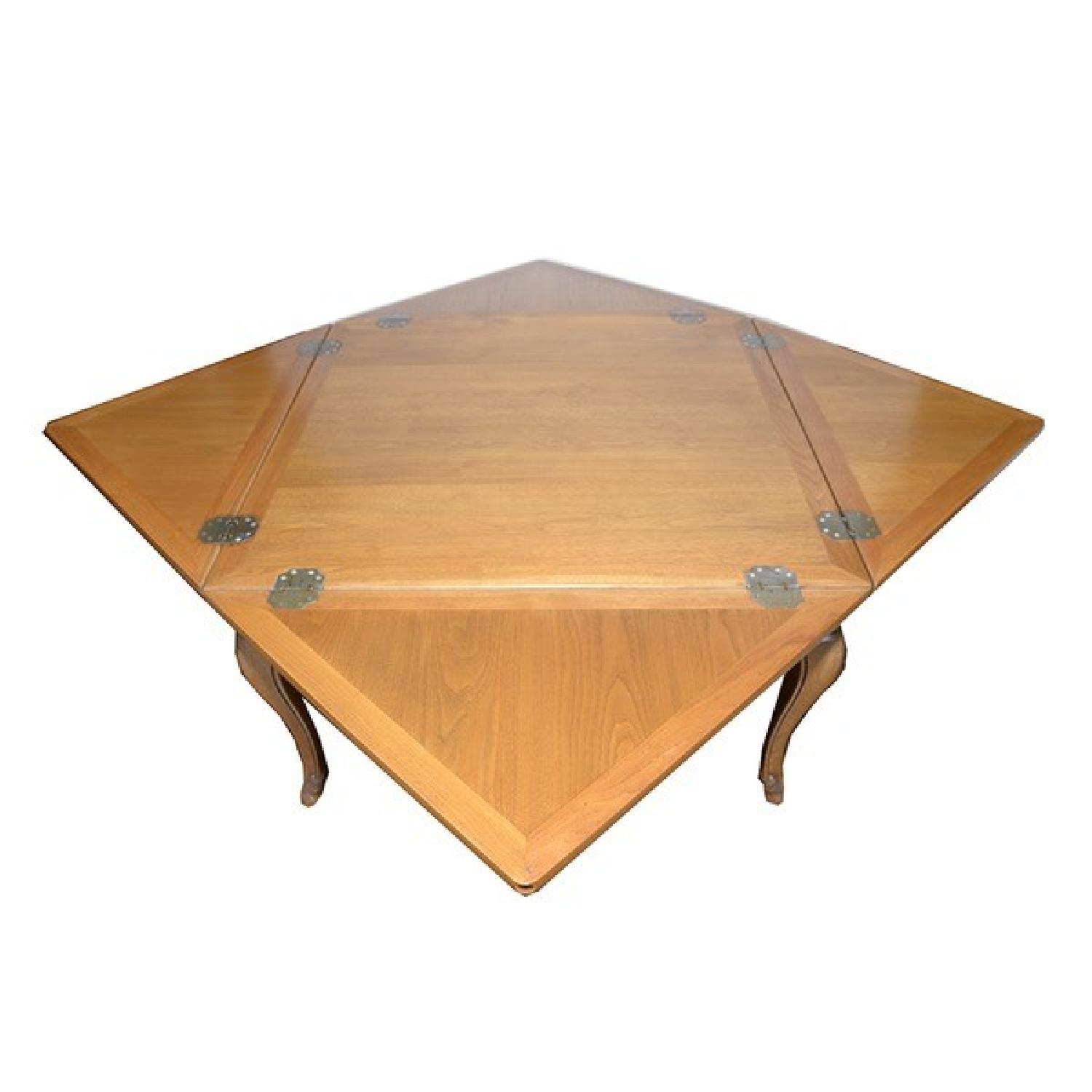 Bleached Walnut Fold-Out Coffee Table - image-13