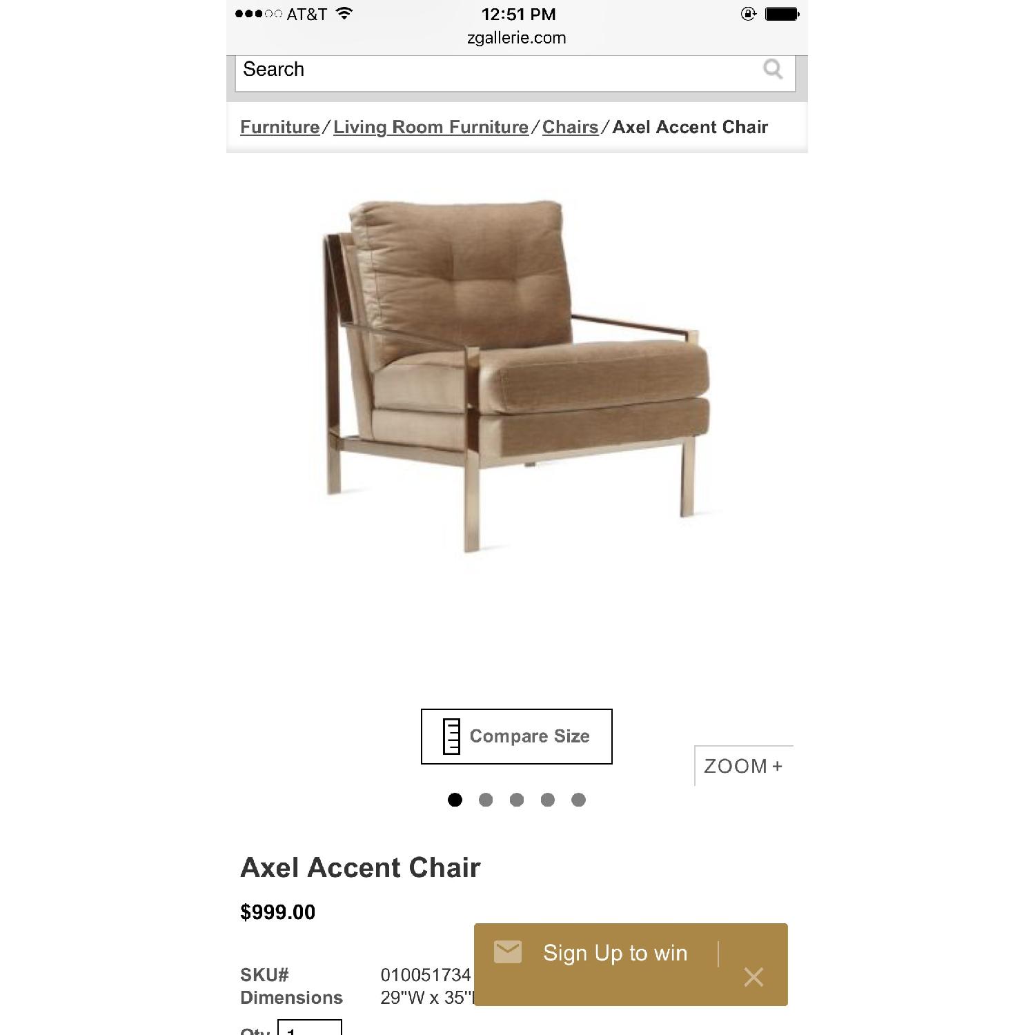 Z Gallerie Acel Accent Chairs Aptdeco