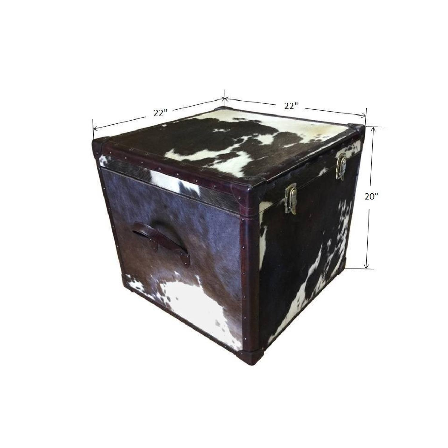 Hairon Square Leather Storage Trunk Box - image-3