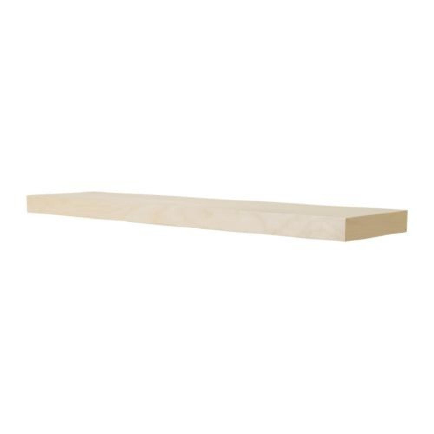 Ikea Lack Wall Shelves in Birch Finish - image-2