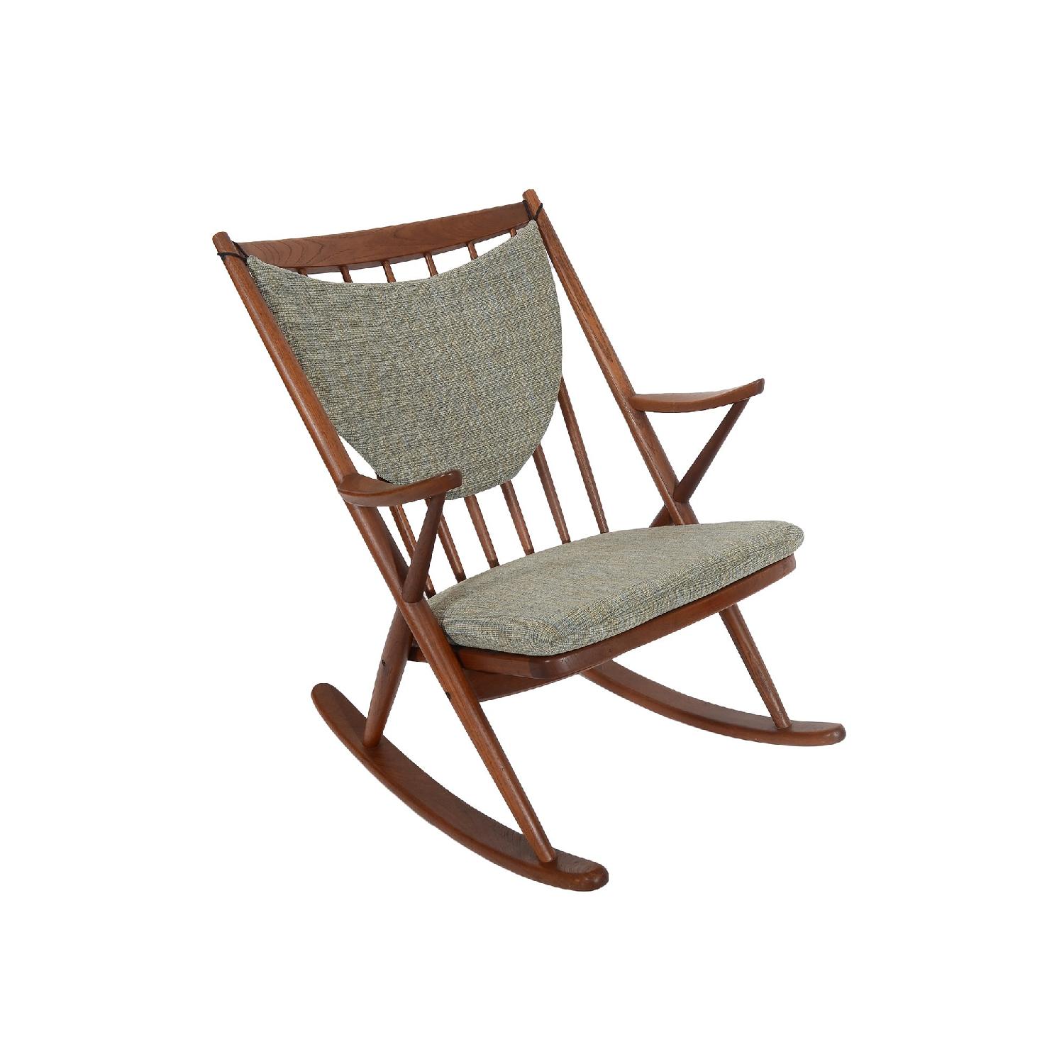 Frank Reenskaug Bramin Walnut Danish Modern Rocking Chair - image-0