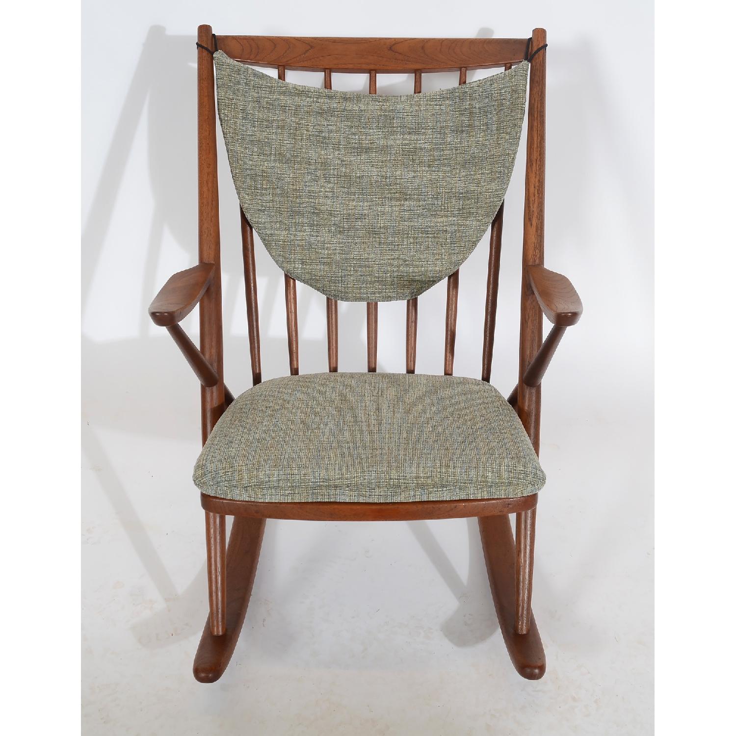 Frank Reenskaug Bramin Walnut Danish Modern Rocking Chair - image-1