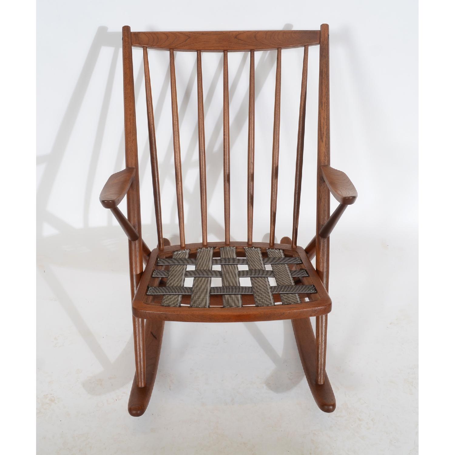 Frank Reenskaug Bramin Walnut Danish Modern Rocking Chair - image-4