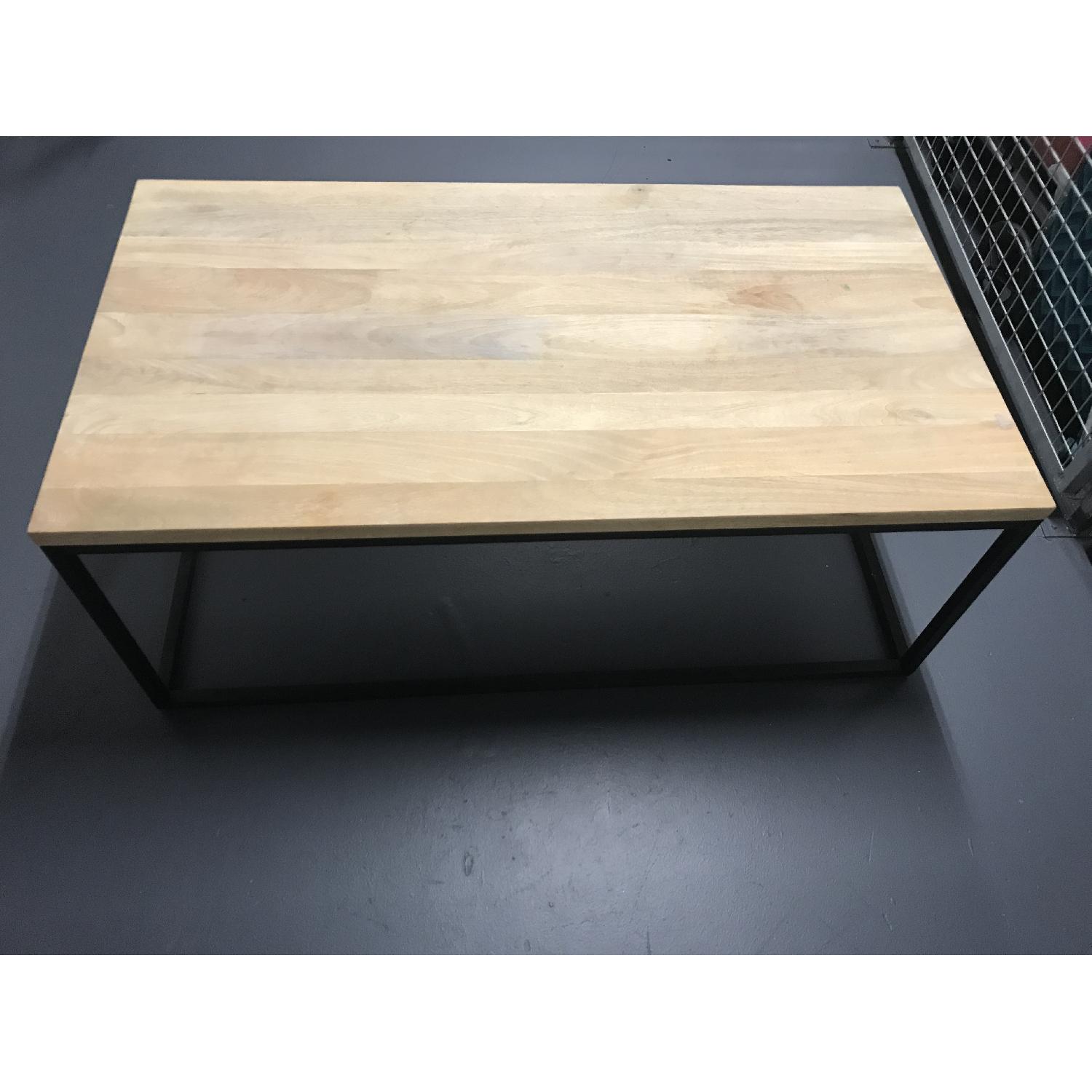West Elm Box Frame Coffee Table in Whitewash - image-4