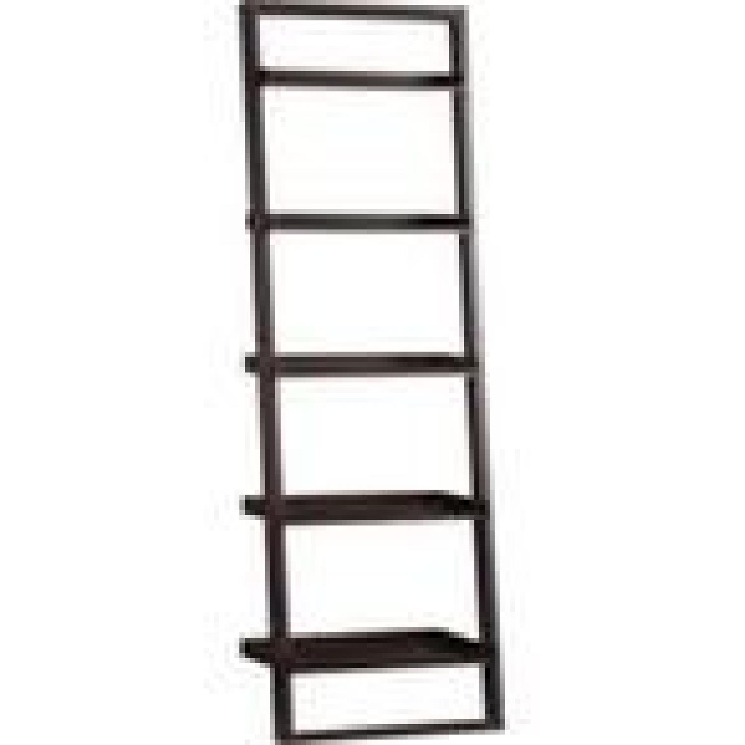 Crate & Barrel Sloane Espresso Leaning Bookcase - image-3