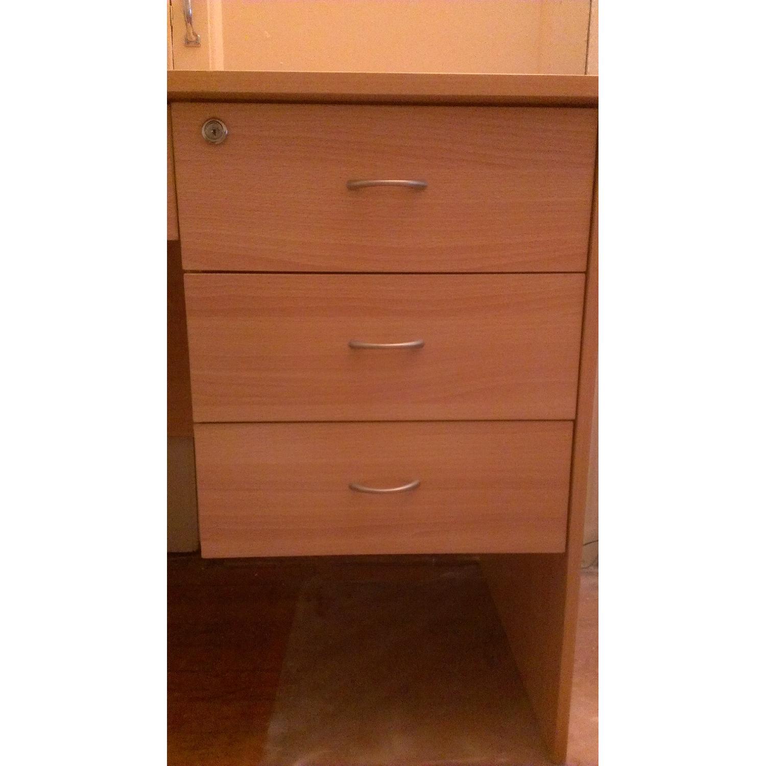 Wooden Desk w/ Four Drawers - image-6