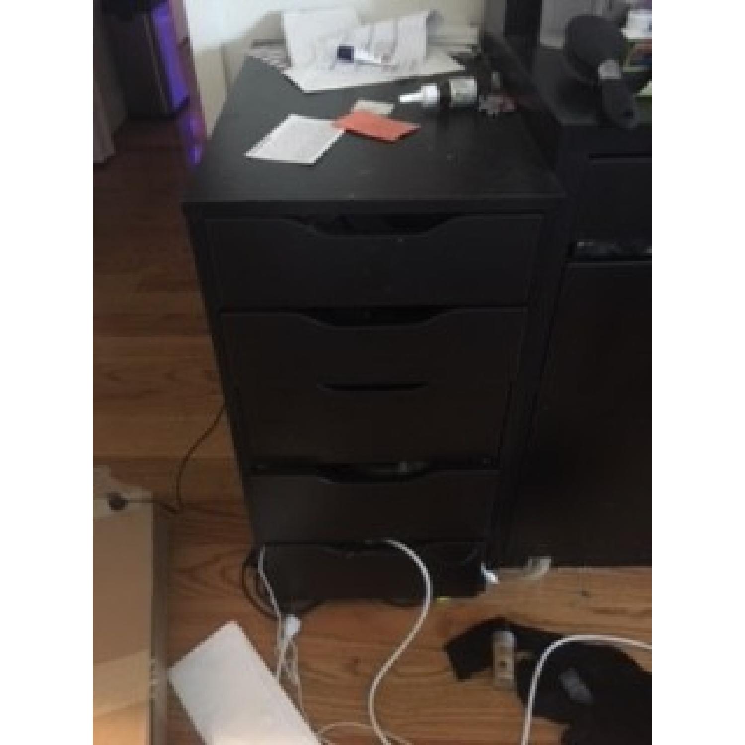 Ikea Black File Storage Drawers - image-1