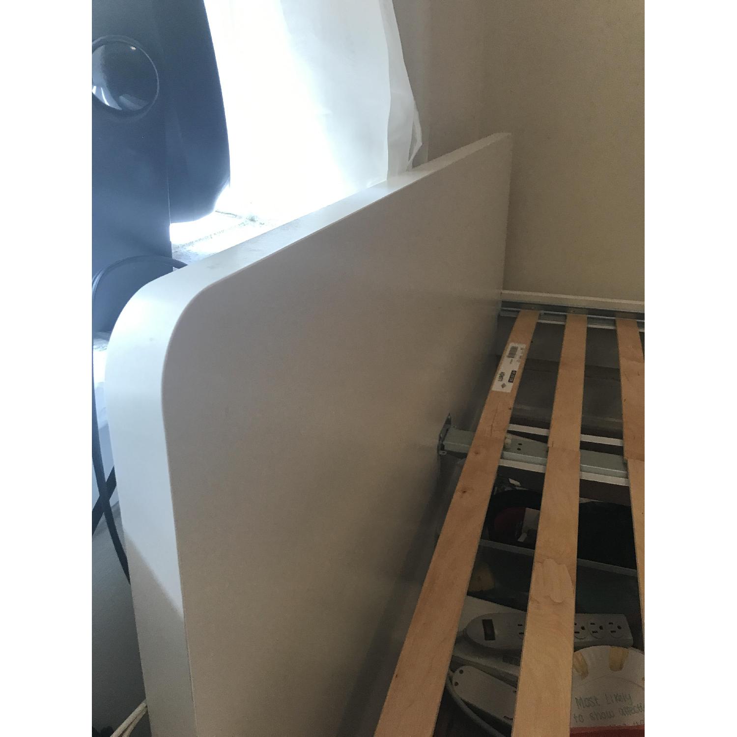 Ikea Askvoll Full Size Bed Frame w/ Slatted Bed Base AptDeco