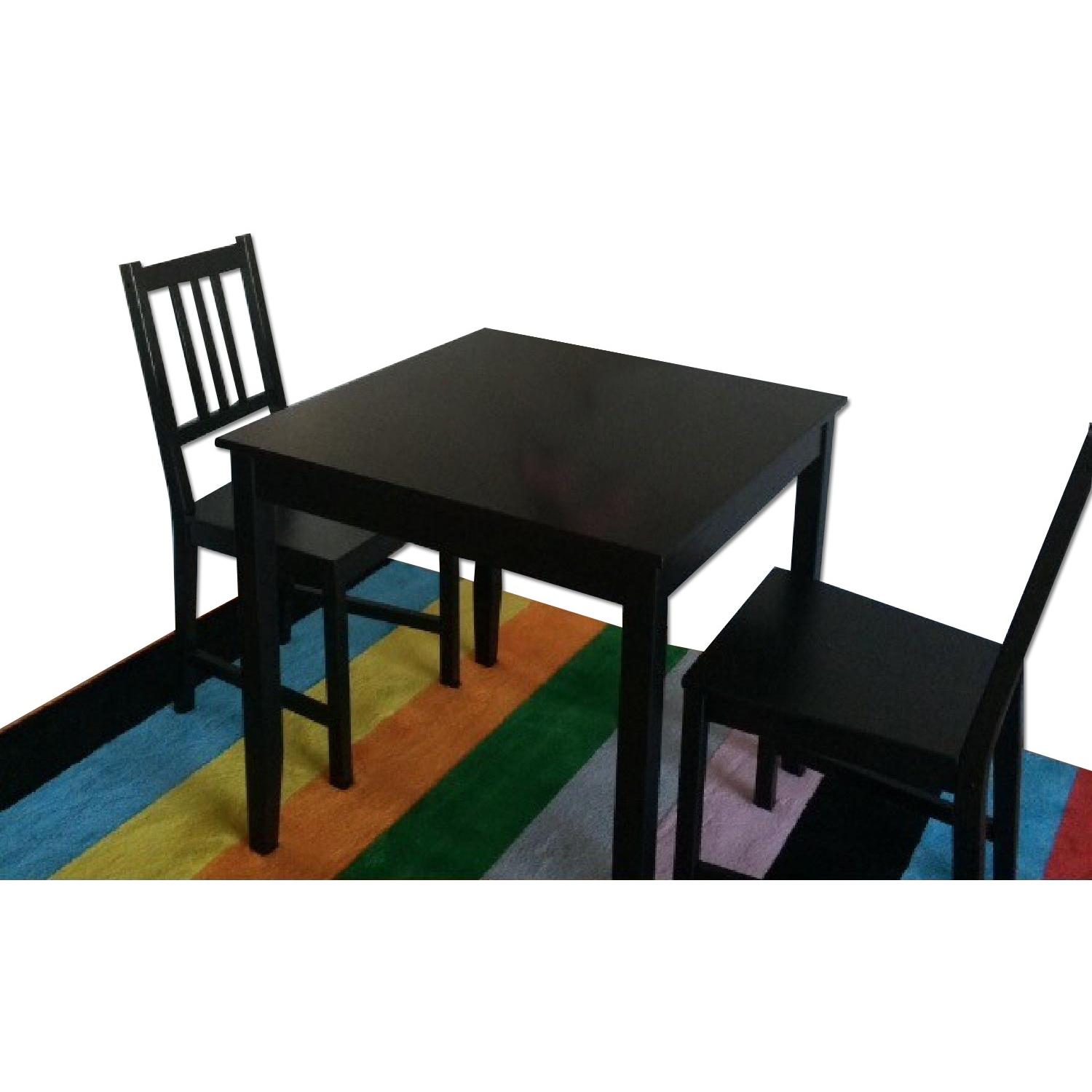 Ikea Hemnes Black/Brown 3 Piece Dining Set - image-4