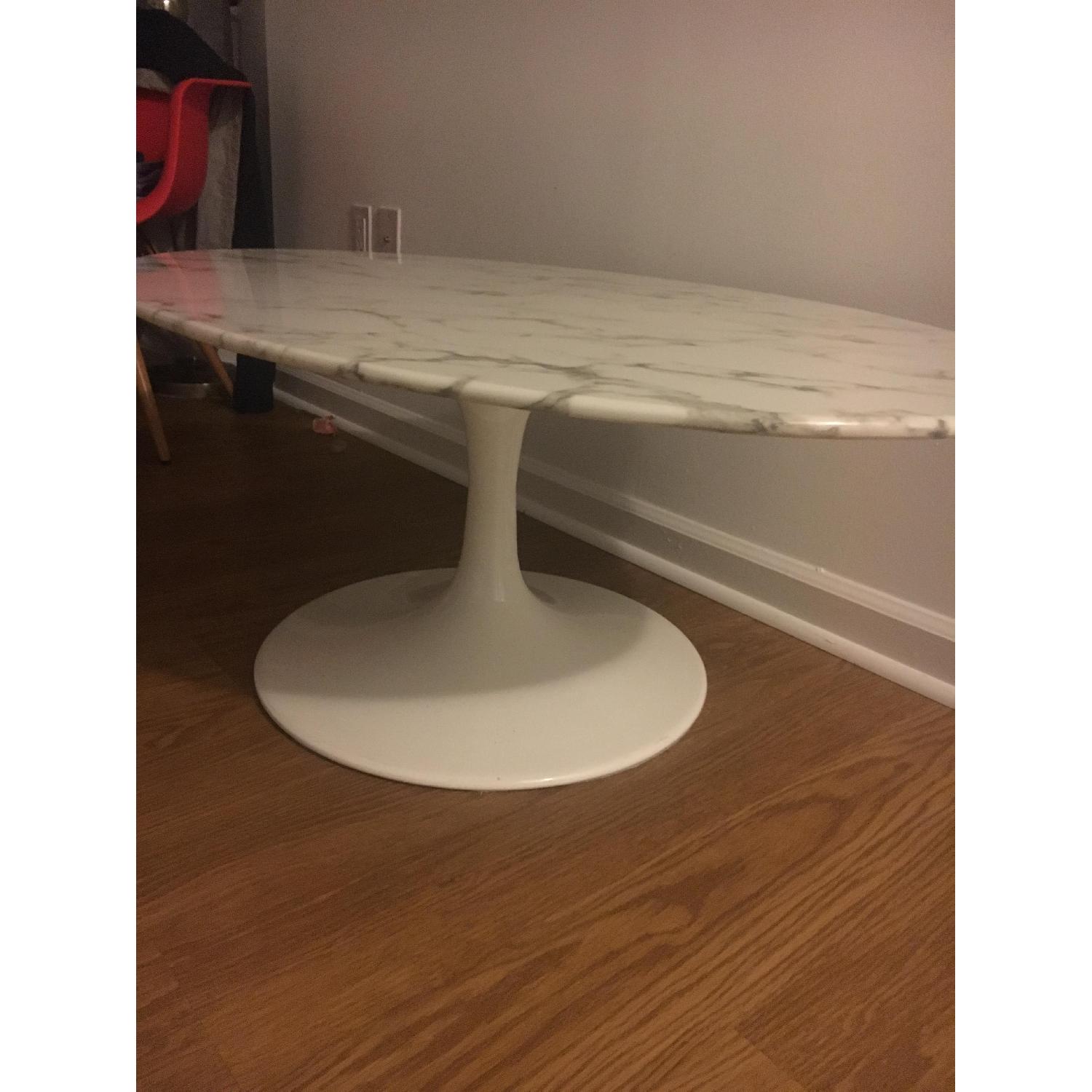Oval Marble Table AptDeco