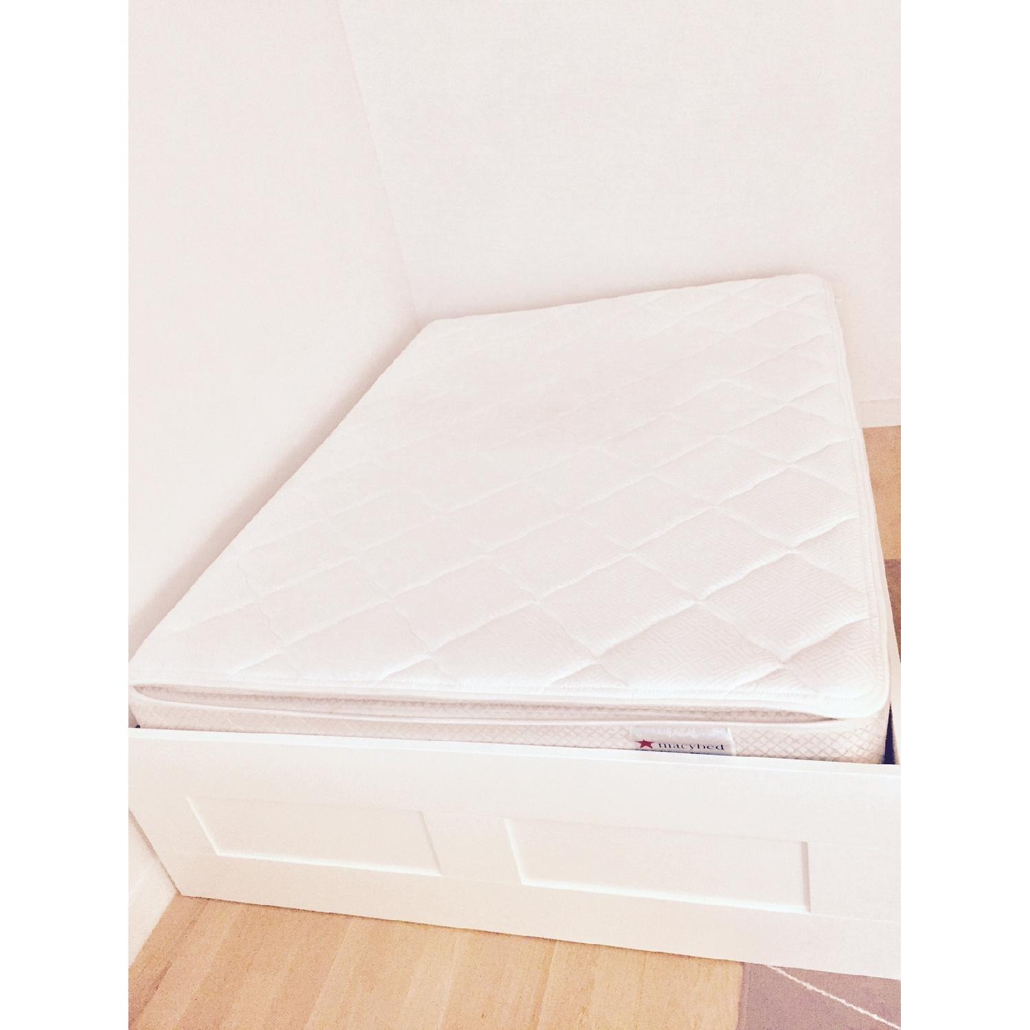 Ikea Brimnes Bed Frame w/ 4 Drawers - image-0