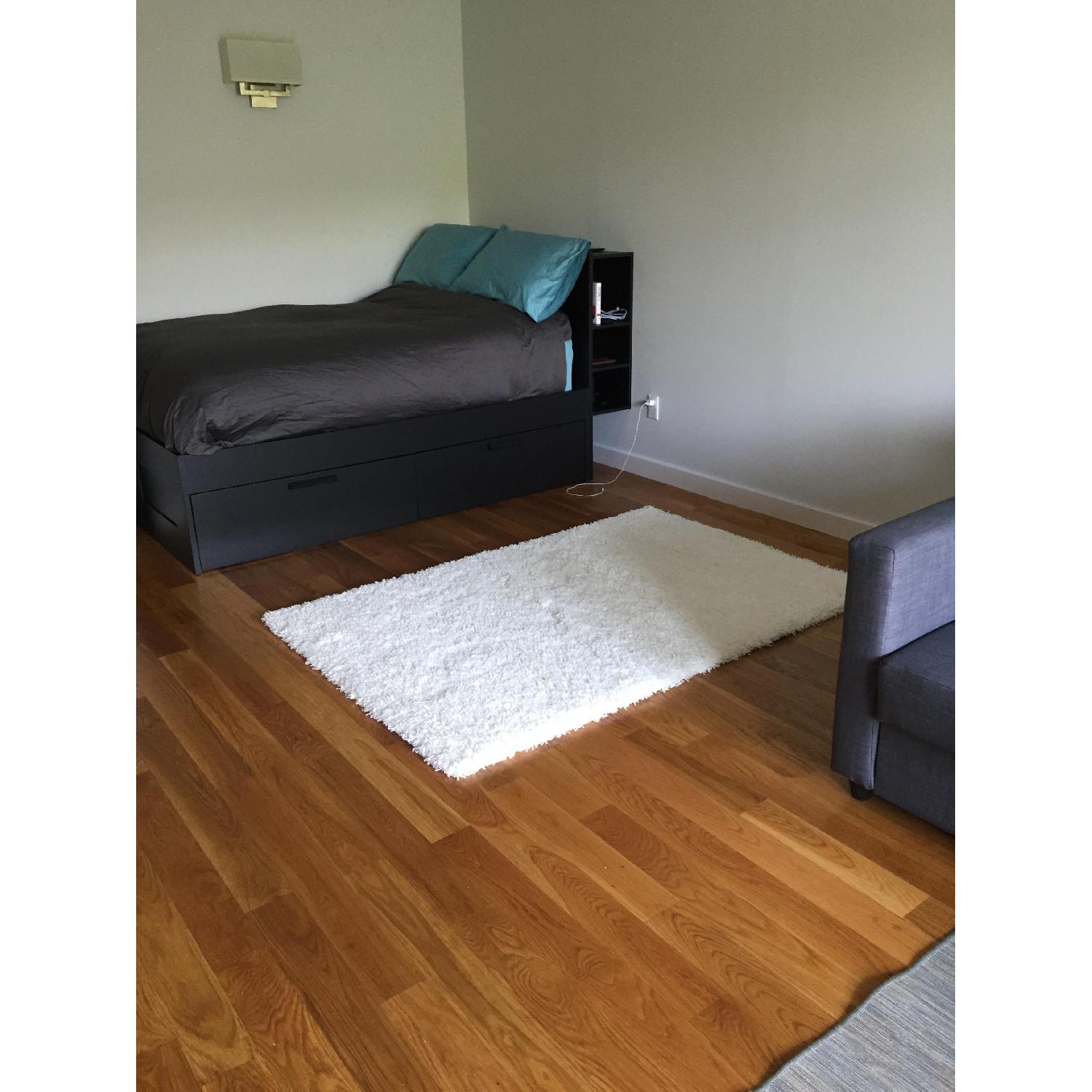 Ikea Brimnes Full Size Bed Frame w/ Storage & Headboard in Black - image-1