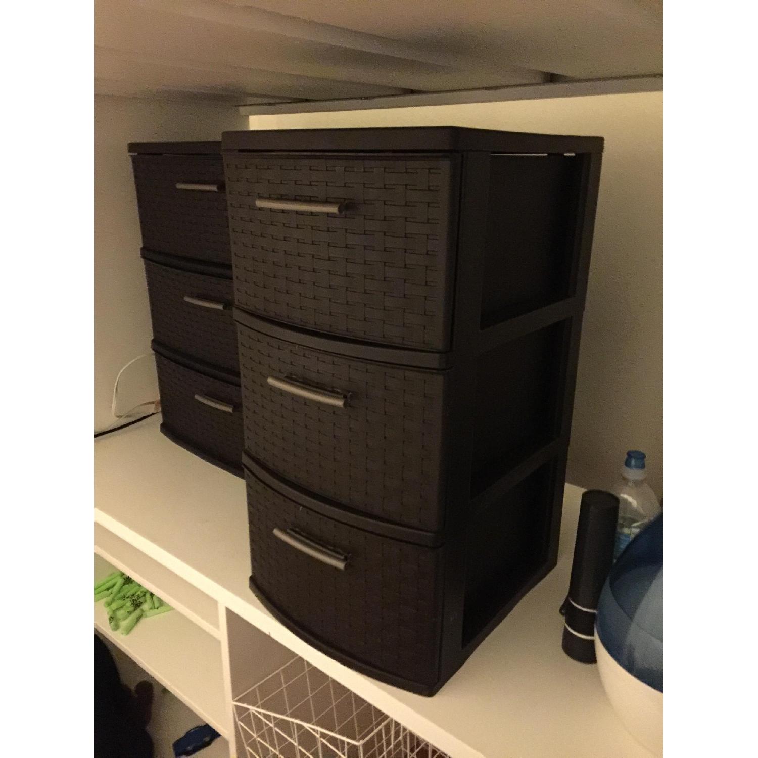 Sterilite Plastic Weave 3 Drawer Shelving Unit/Towers - image-6