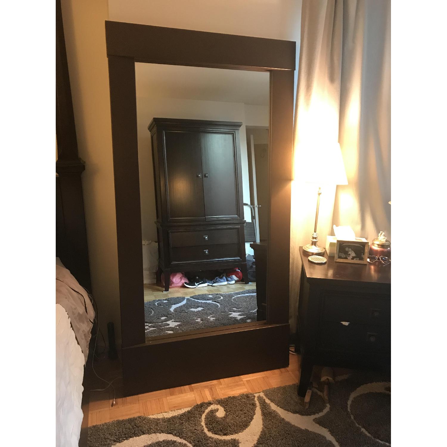 CB2 Hanging/Leaning Floor Mirror in Bronze AptDeco