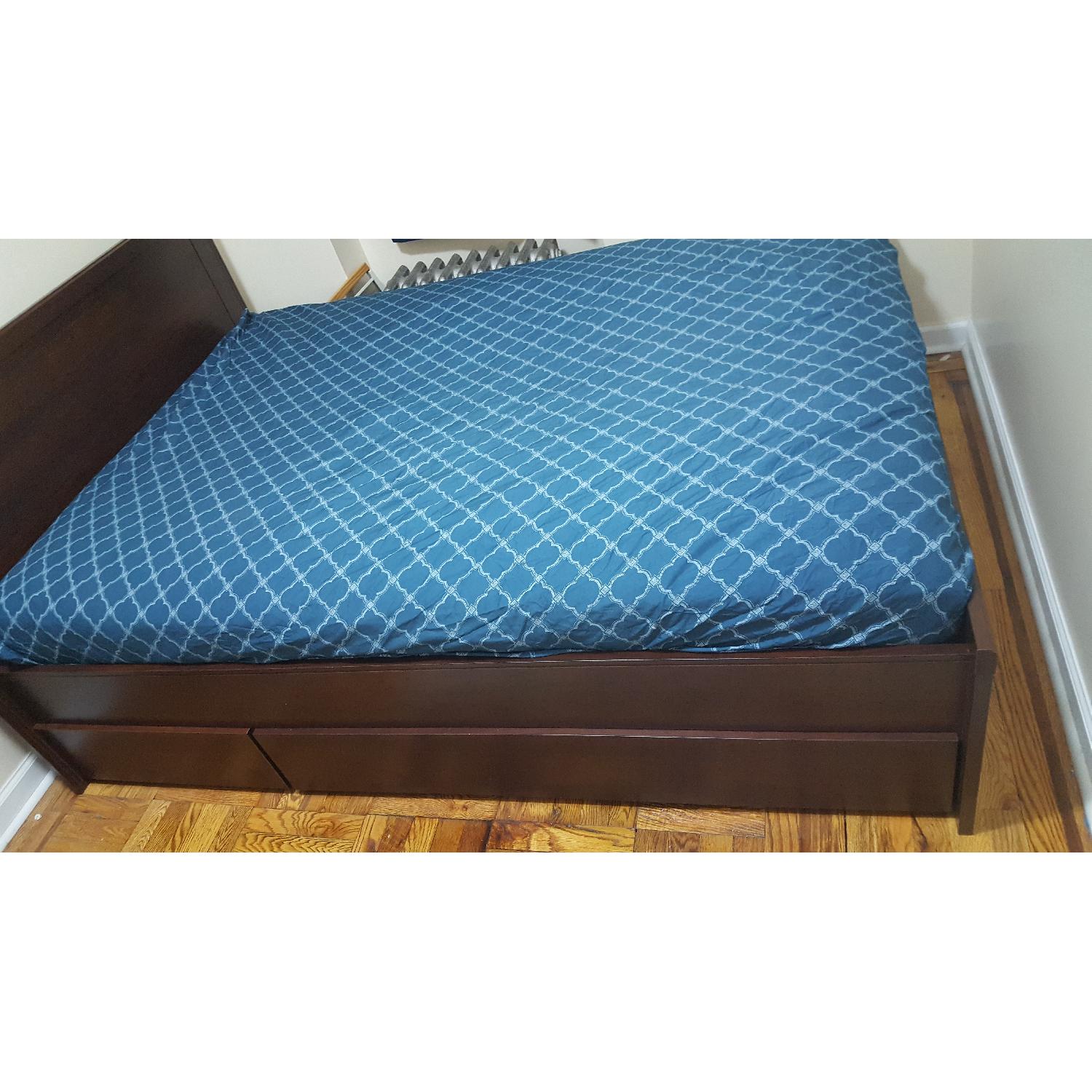 Ikea Brusali Full Size Bed Frame AptDeco