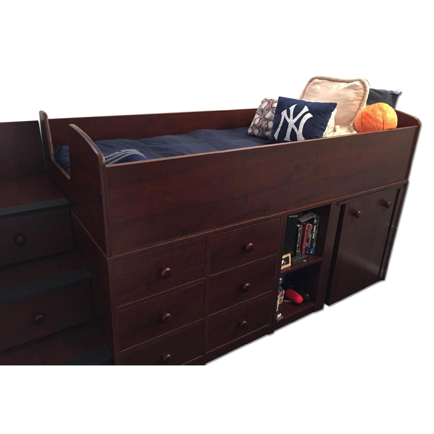 Berg Captain's Bed w/ Storage & Pull Out Desk AptDeco
