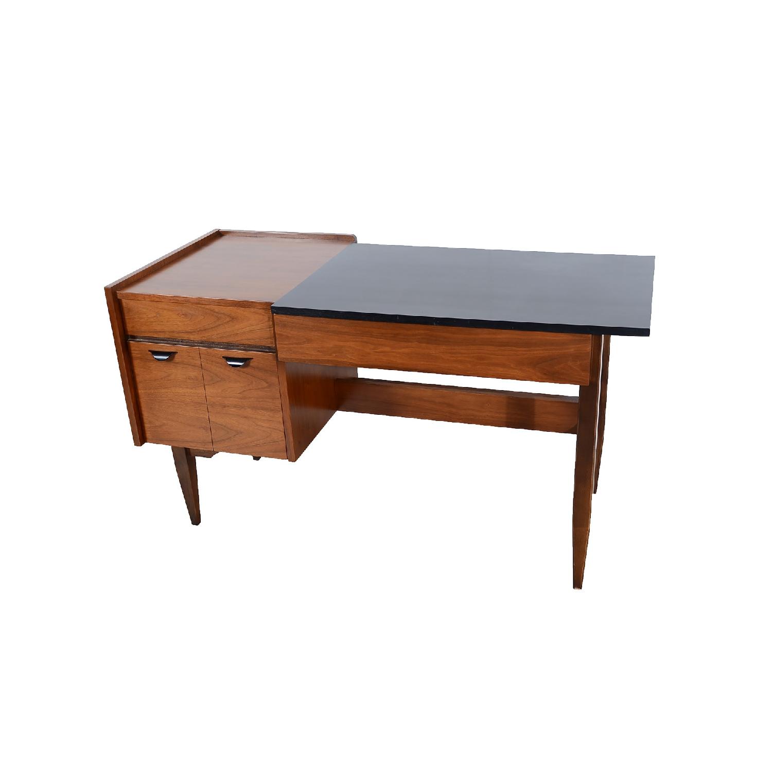 Hooker Furniture Mid Century Modern Walnut Desk - image-1