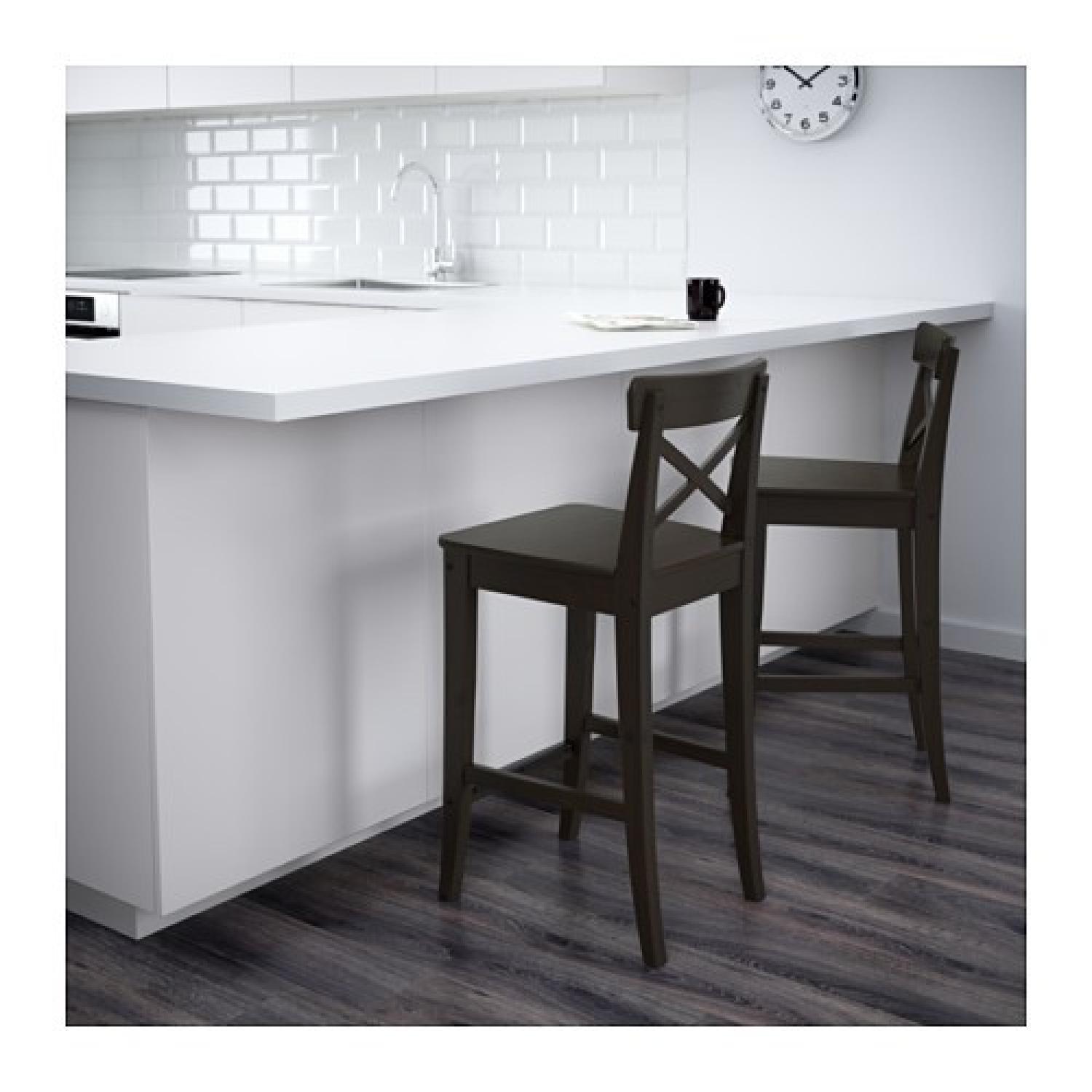 Ikea Black Kitchen Table w/ 4 Chairs - image-3