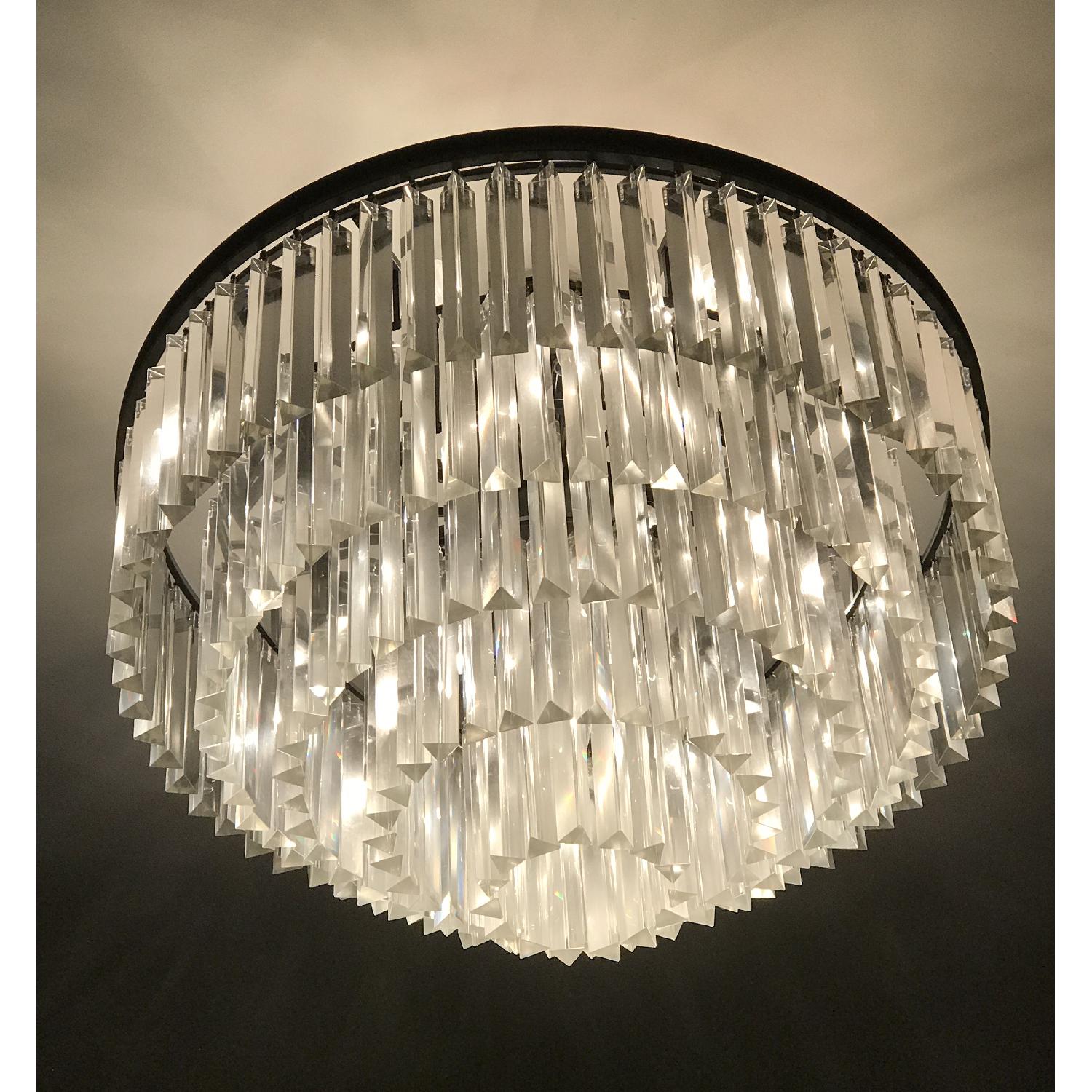 Restoration Hardware 1920s Odeon Clear Glass Fringe 5 Tier C AptDeco Restoration Hardware 1920s Odeon Clear Glass Fringe 5 Tier C AptDeco