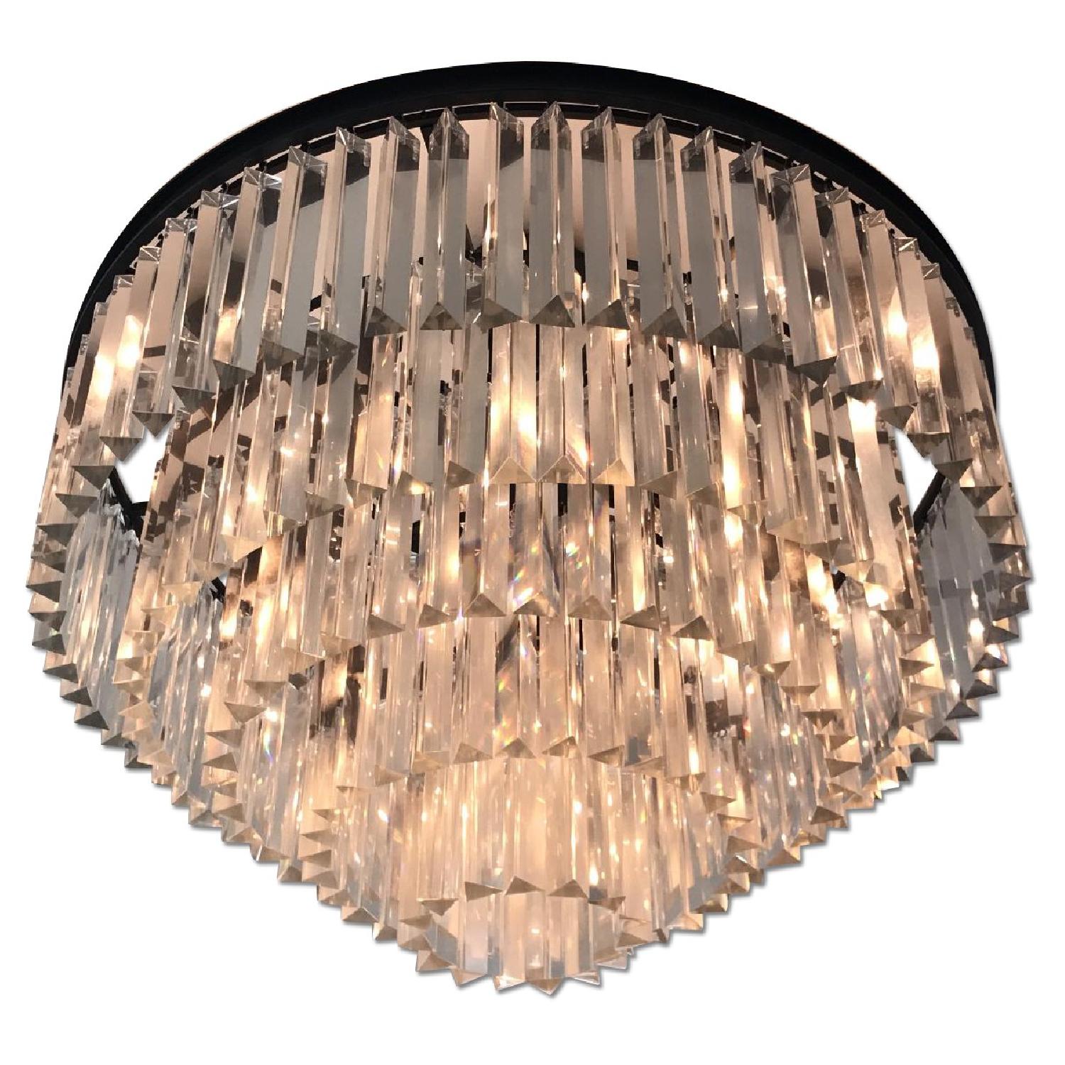 Restoration Hardware 1920s Odeon Clear Glass Fringe 5 Tier C AptDeco Restoration Hardware 1920s Odeon Clear Glass Fringe 5 Tier C AptDeco