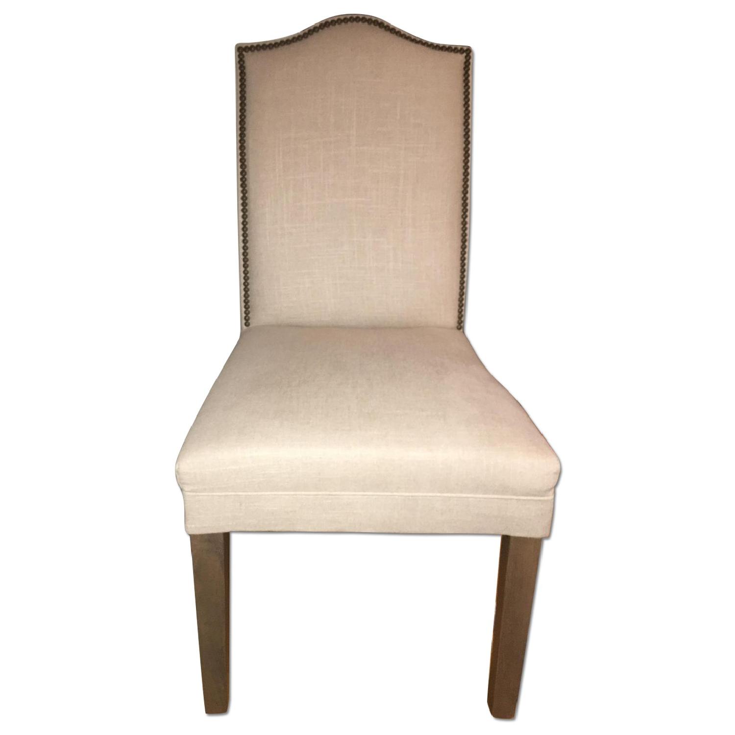 Ballard Designs Upholstered Dining Room Chairs w/ Nailhead Trim - image-0