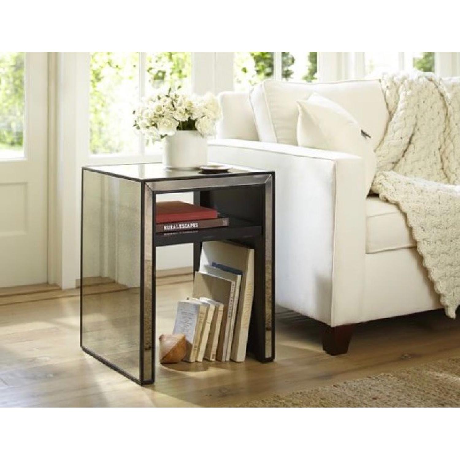Pottery Barn Marnie Mirrored Side Table - image-3