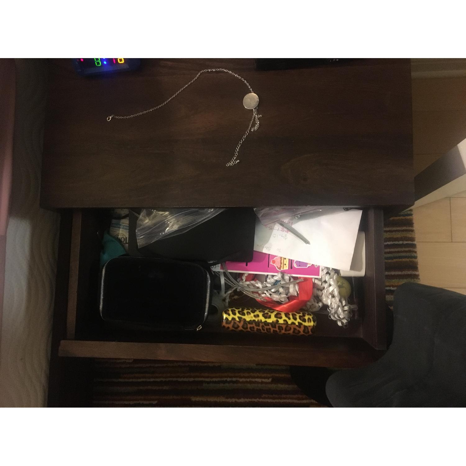 Crate & Barrel Steppe 2 Drawer Side Table - image-6