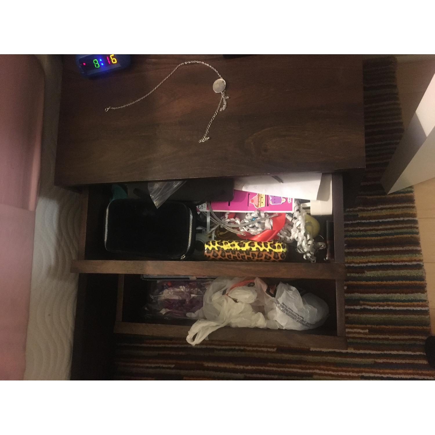 Crate & Barrel Steppe 2 Drawer Side Table - image-8