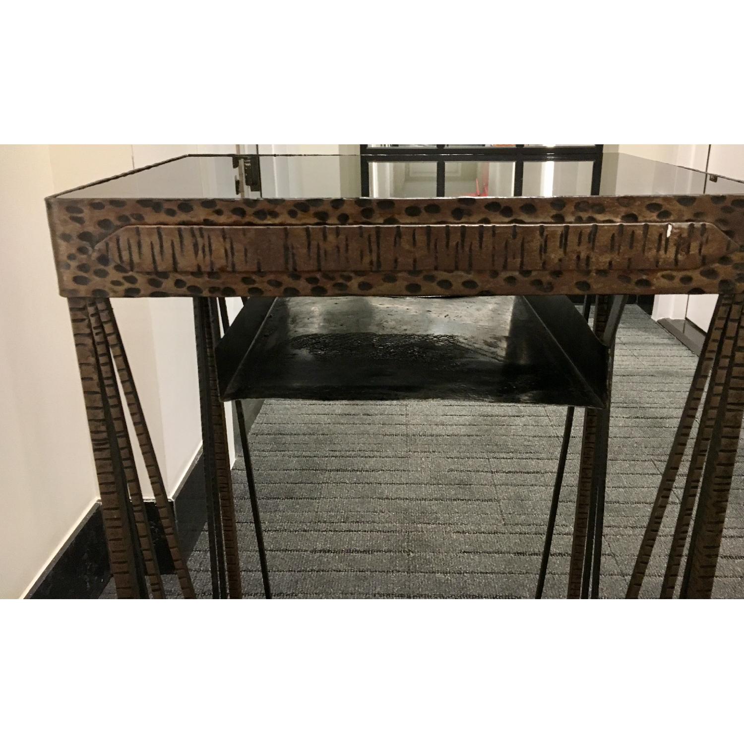 Antique Art Deco Telephone Table & Stool - image-8