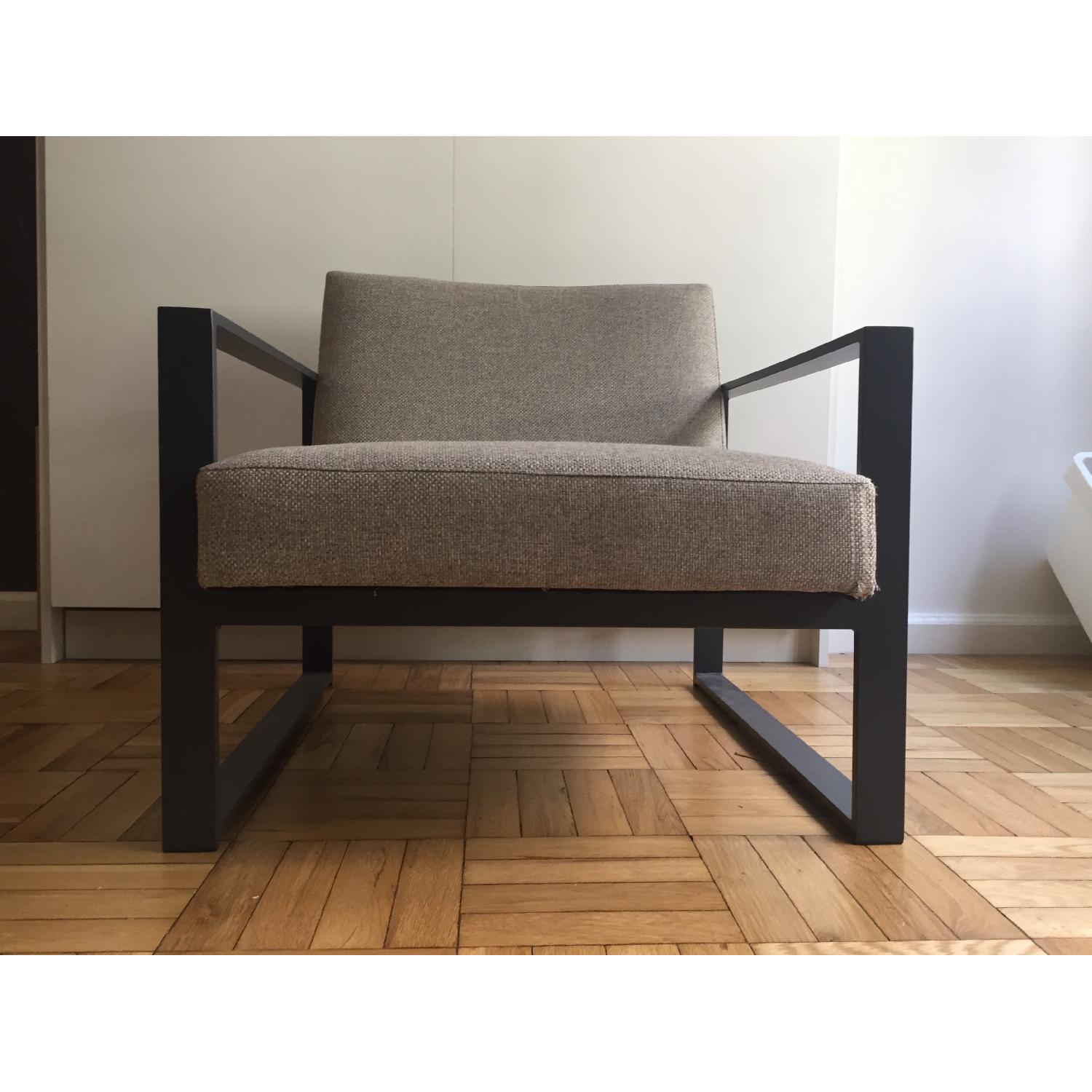 CB2 Modern Silver Specs Chair - image-1