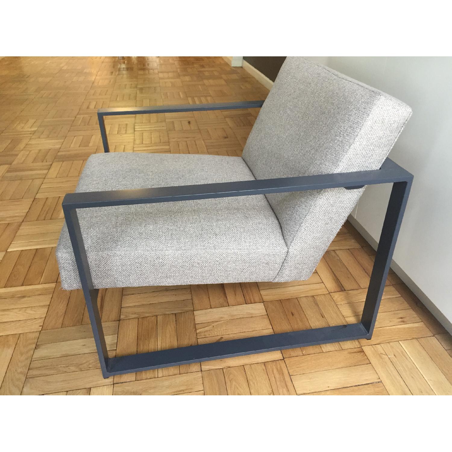 CB2 Modern Silver Specs Chair - image-3