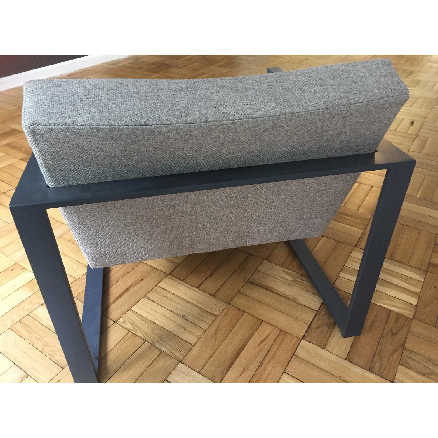 CB2 Modern Silver Specs Chair - image-4