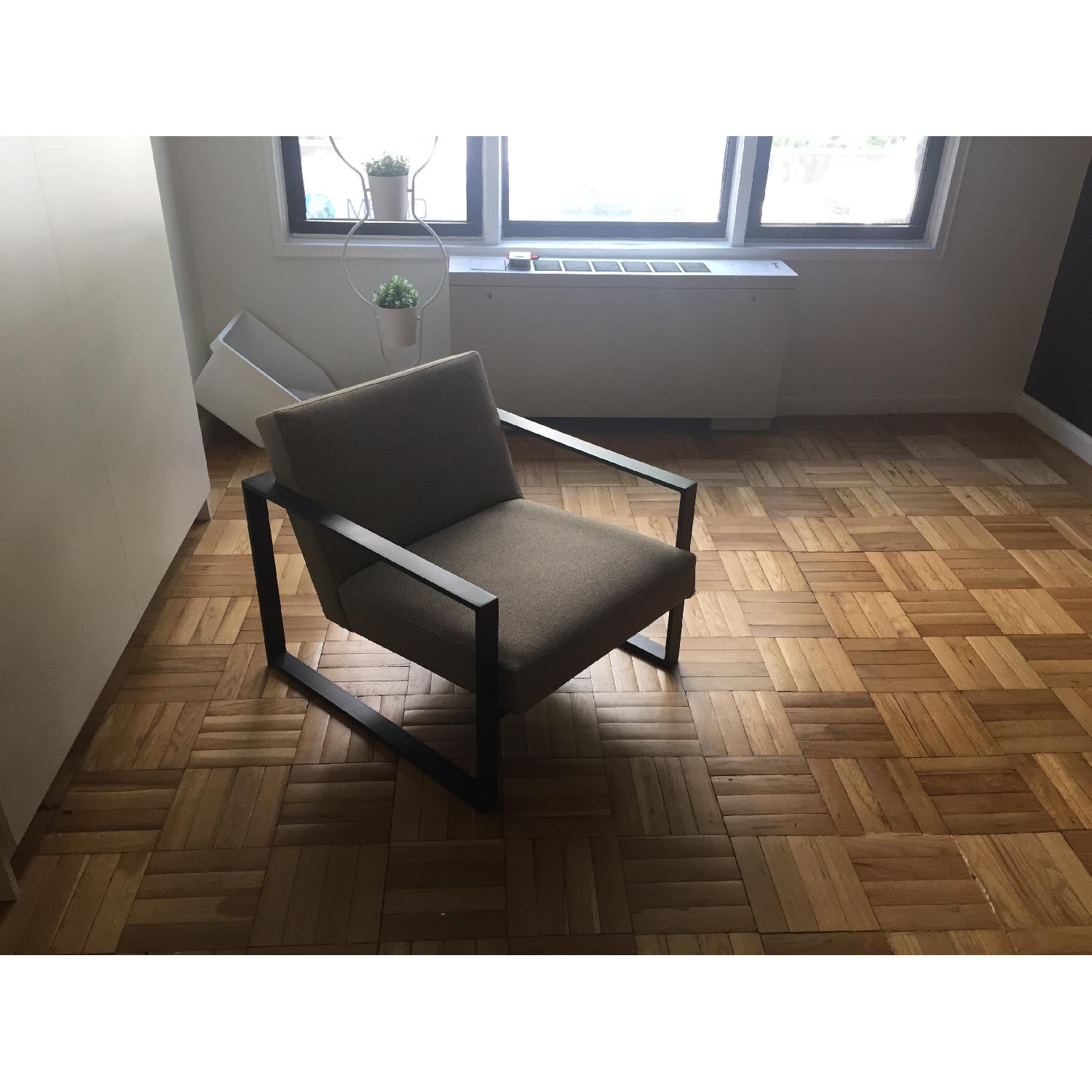 CB2 Modern Silver Specs Chair - image-5