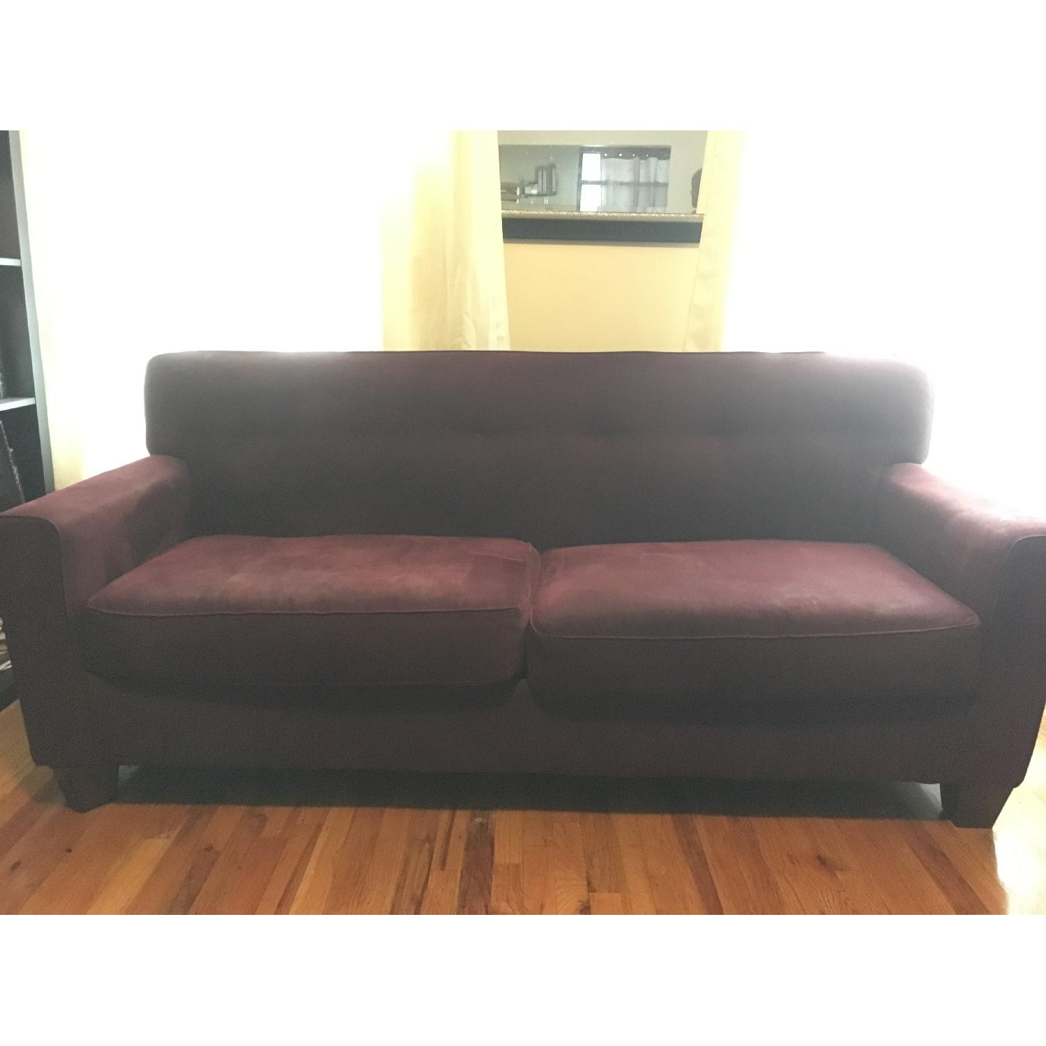 Deep Eggplant Sofa - image-3
