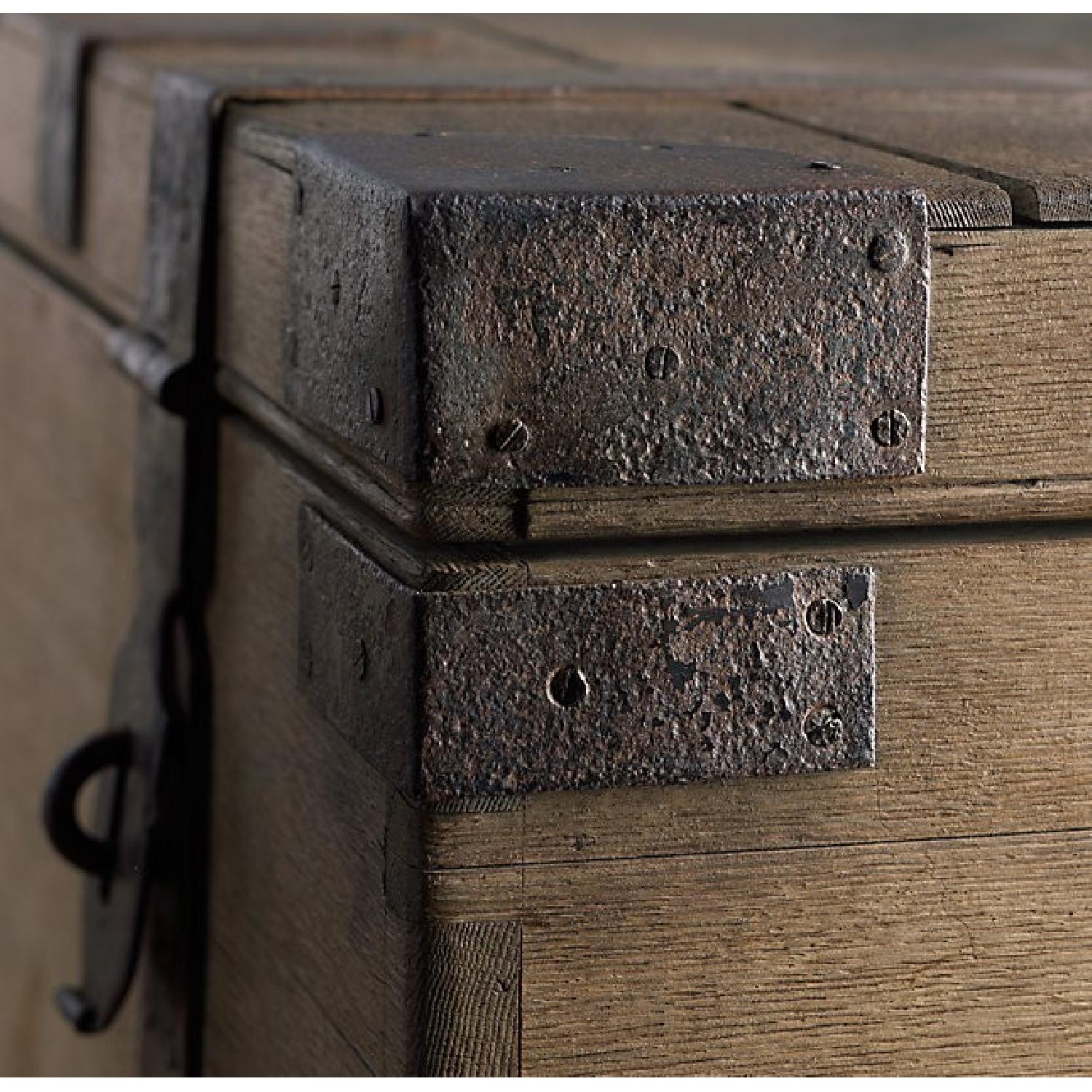 Restoration Hardware Antique-Style X-Large Coffee Table Trunk/Chest - image-6