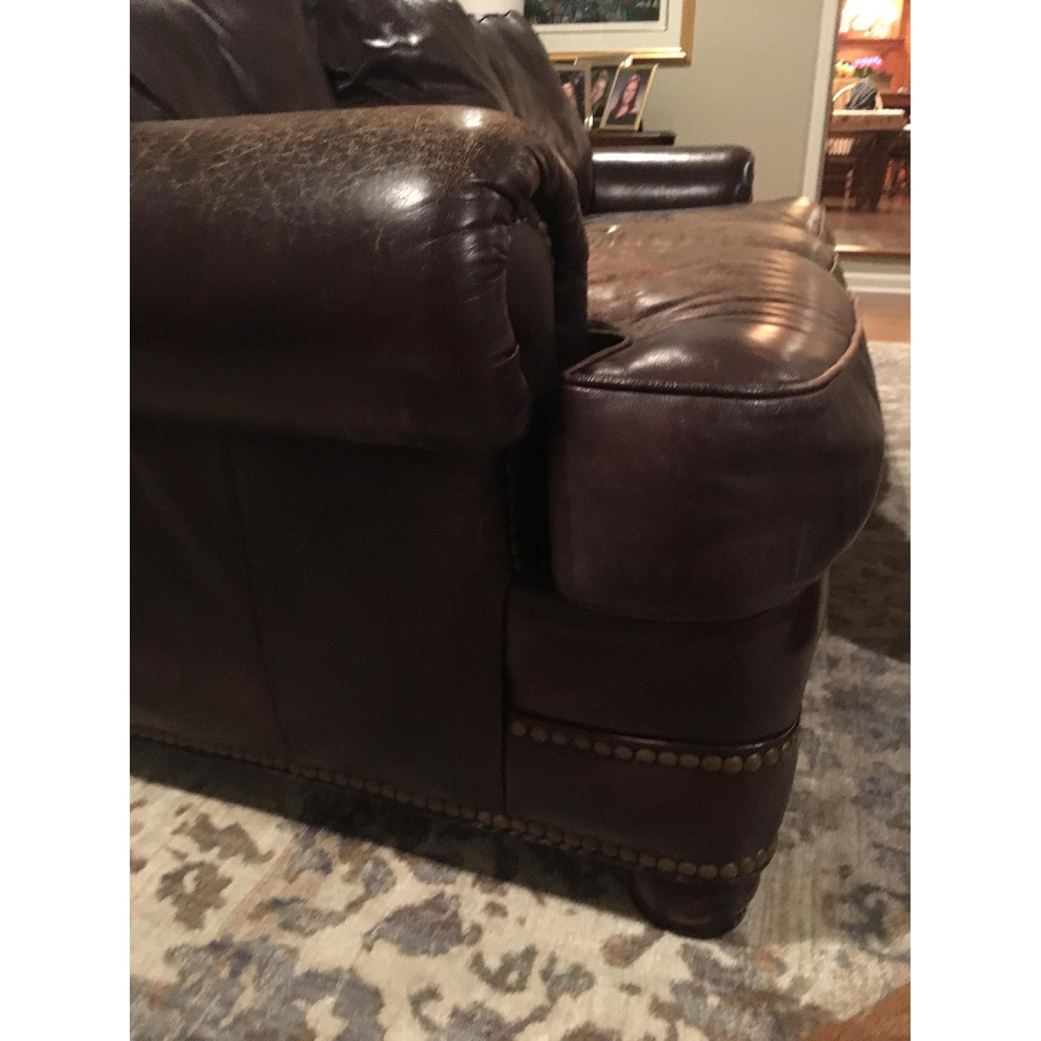 Leather 3 Seater Sofa - image-2