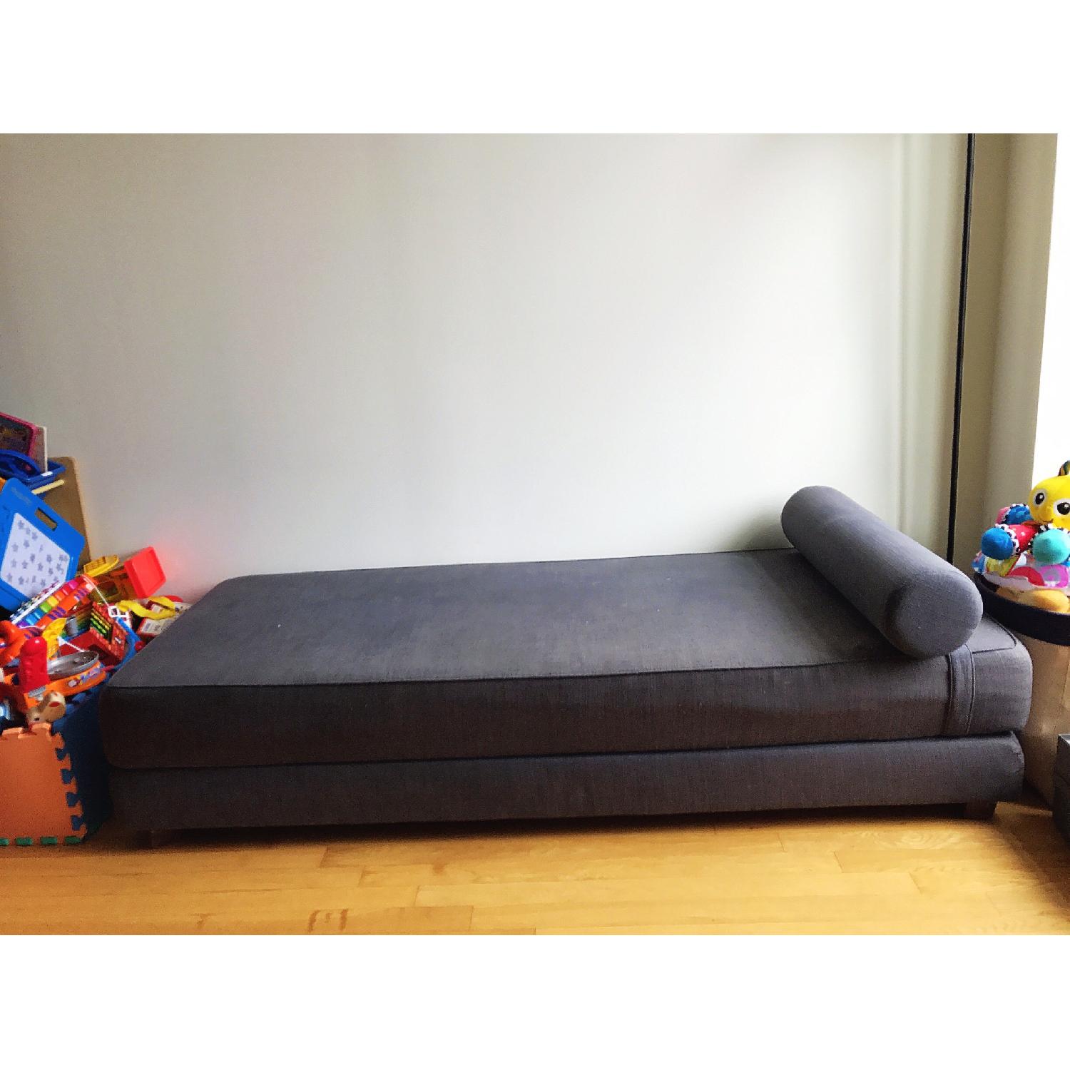 CB2 Lubi Graphite Sleeper Daybed AptDeco