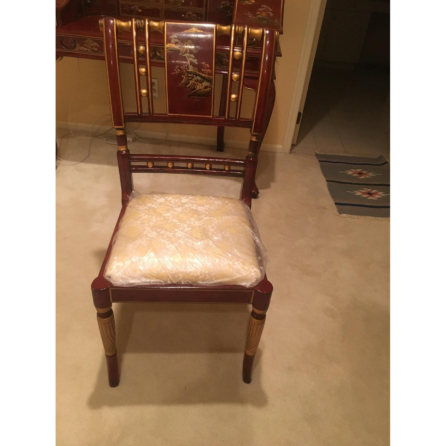 Oriental Lacquer Writing Desk & Chair - image-6