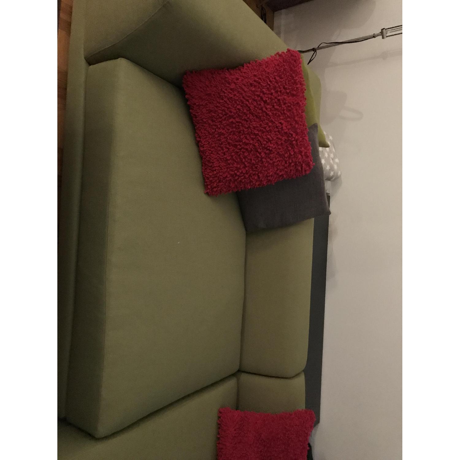 CB2 Uno 2-Peice Sectional Sofa in Green - image-4