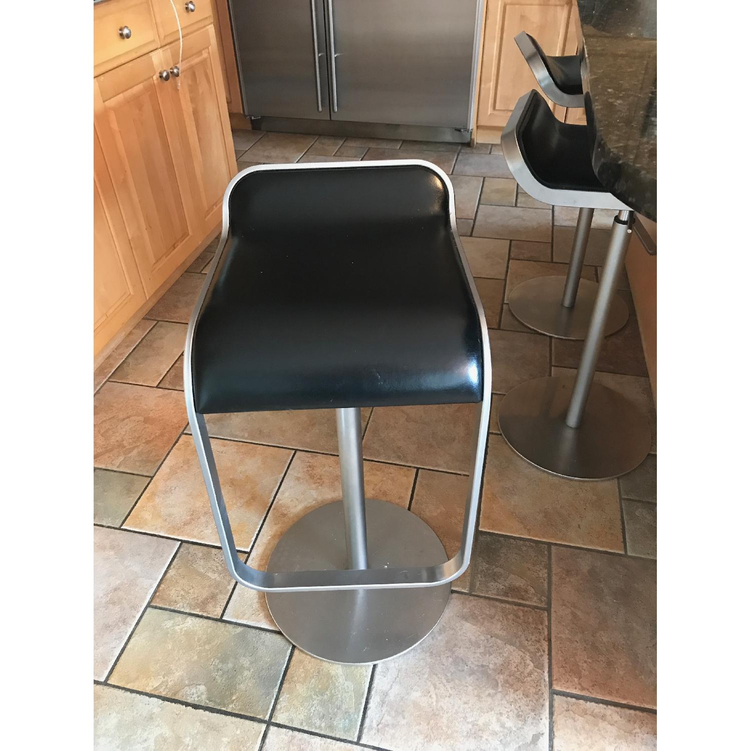 LEM Piston Stools w/ Leather Seat - image-3