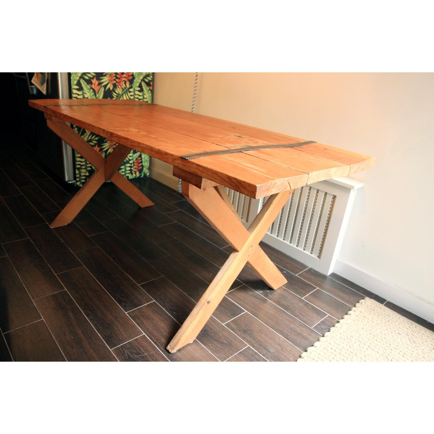 Handmade Reclaimed Wood Dining Table - image-2